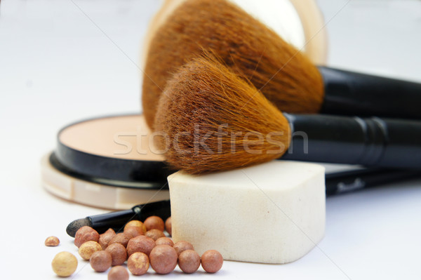 Make-up Basis Pulver Zimmer Mode Schönheit Stock foto © tannjuska