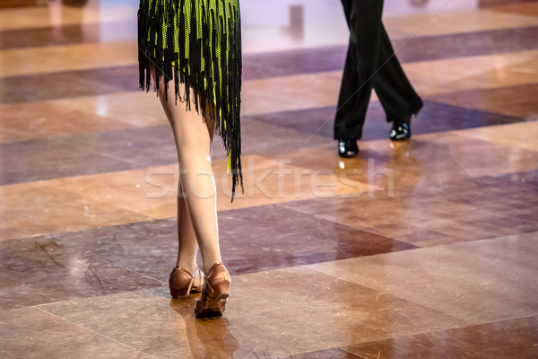 Dancers dancing ballroom dance Stock photo © tarczas