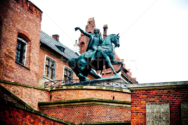 monument Tadeusz Kosciuszko on Wawel hill in Cracow (Poland) Stock photo © tarczas