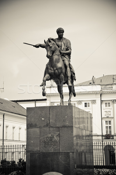 monument of Prince Joseph Poniatowski in Warsaw, Poland Stock photo © tarczas