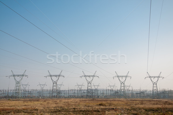 Technologie industriellen Macht Kabel elektrischen Stock foto © tarczas