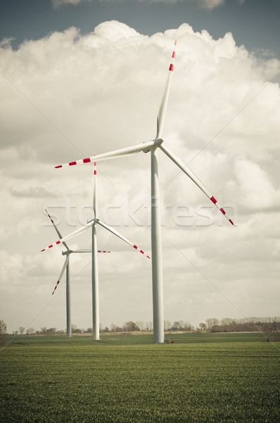 wind turbines farm Stock photo © tarczas