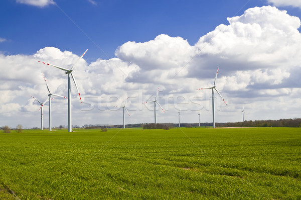 wind turbines farm Stock photo © tarczas