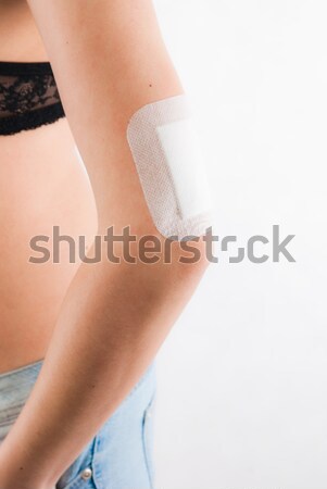 Foto stock: Branco · curativo · mão · mulher · saúde · medicina