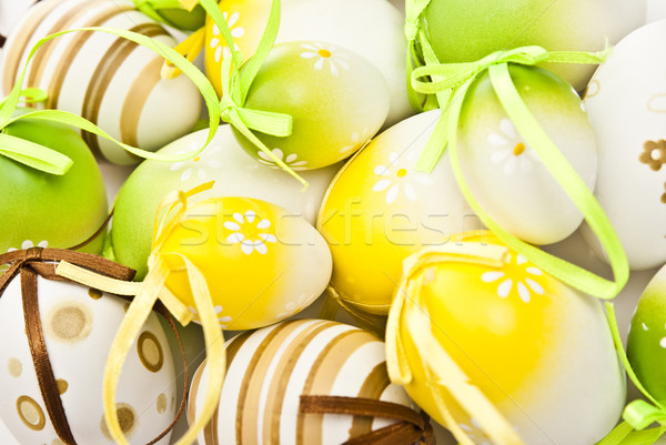 Сток-фото: пасхальных · яиц · Пасху · яйцо · зеленый · праздник · празднования