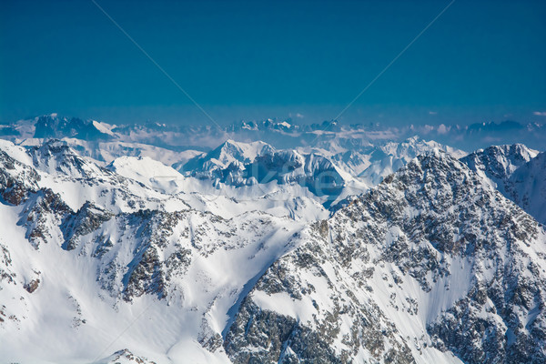 Zdjęcia stock: Narciarskie · resort · lodowiec · Austria · krajobraz · górskich