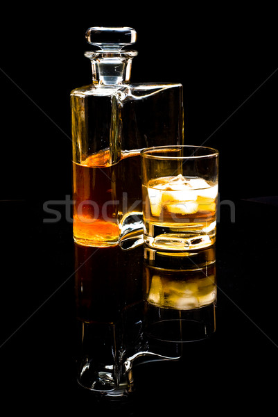 carafe of scotch whiskey or bourbon  Stock photo © tarczas