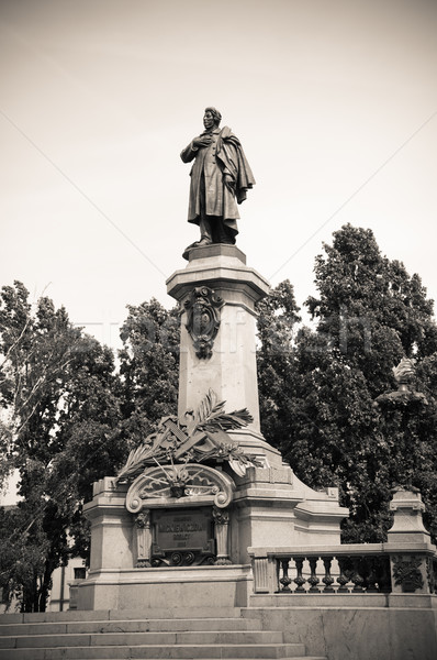 monument of poet Adam Mickiewicz in Warsaw, Poland Stock photo © tarczas