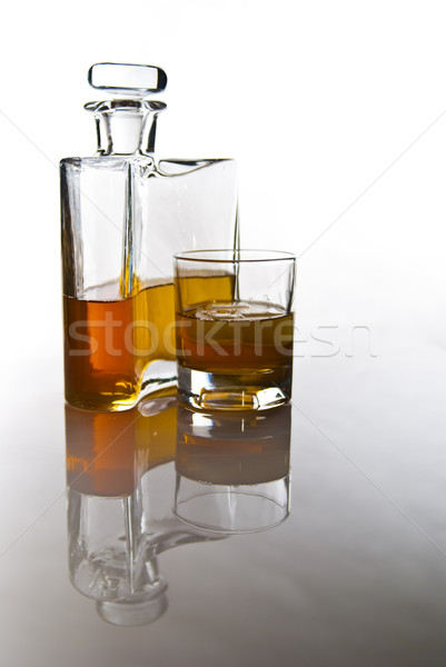carafe of scottish whisky or bourbon Stock photo © tarczas