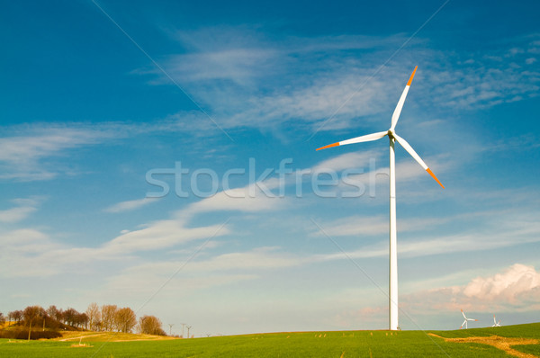 wind turbine farm Stock photo © tarczas