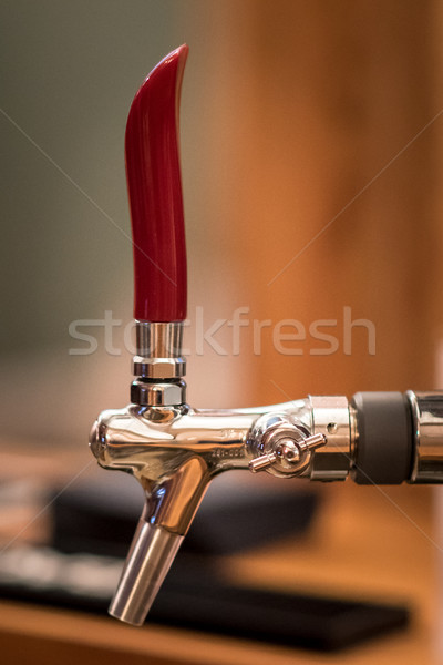 a tap for beer closeup Stock photo © tarczas