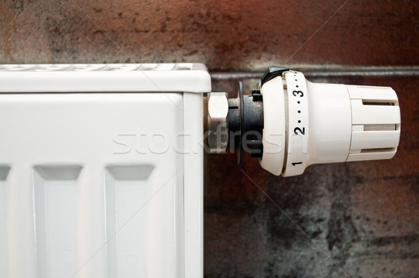 white radiator with thermal control Stock photo © tarczas