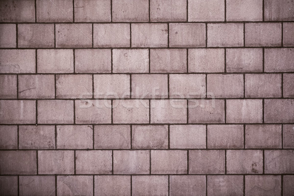 Stock photo: High resolution brown cream brick wall texture