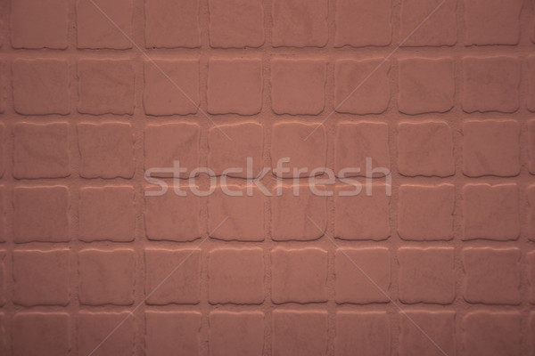 Stock photo: Close up shot of rough terracotta tiles