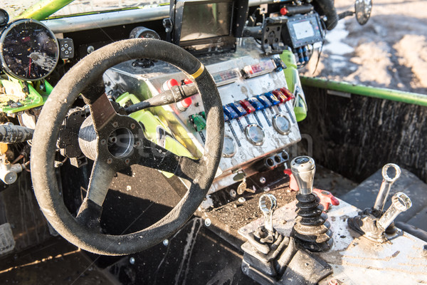 inside of offroad rally car Stock photo © tarczas