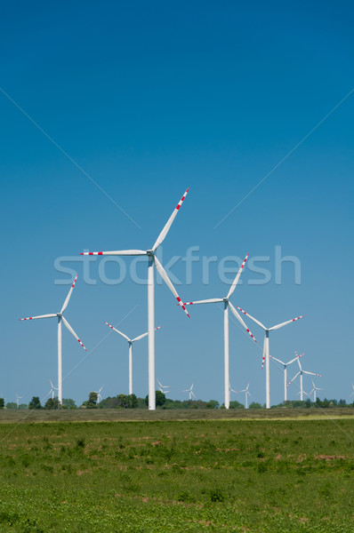 Foto d'archivio: Turbina · eolica · farm · rurale · terreno · tecnologia · potere