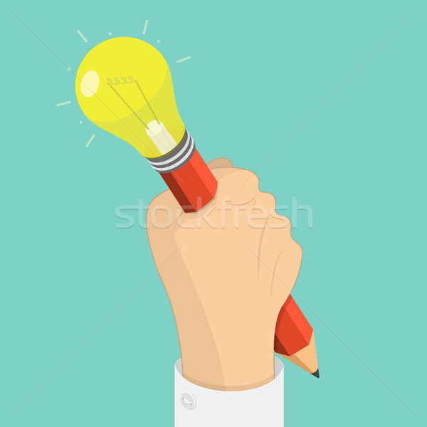 Creative idea flat isometric vector concept Stock photo © TarikVision