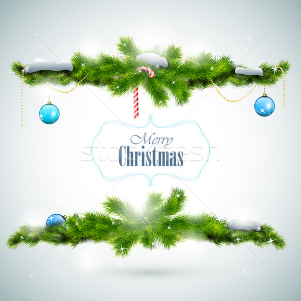 Merry Christmas Shiny Greeting Card. Stock photo © TarikVision