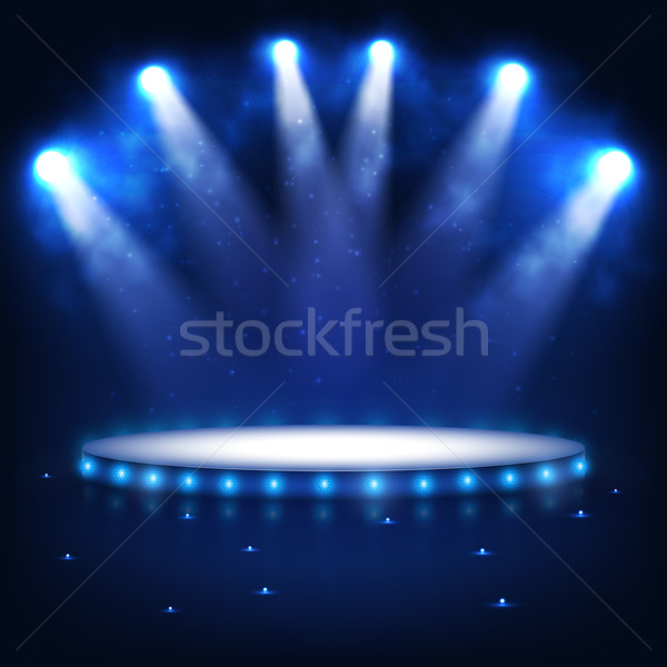Illuminated Podium for Presentation in the Dark. Stock photo © TarikVision