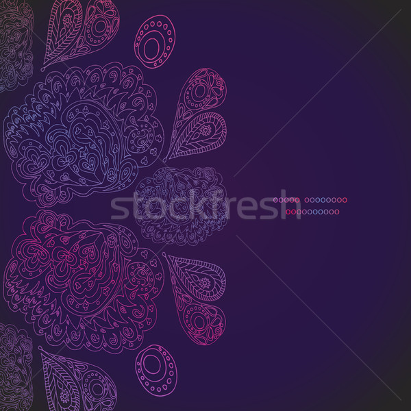  Gradient vintage pattern on dark background Stock photo © TarikVision
