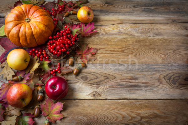 Action de grâces accueil pommes automne laisse [[stock_photo]] © TasiPas