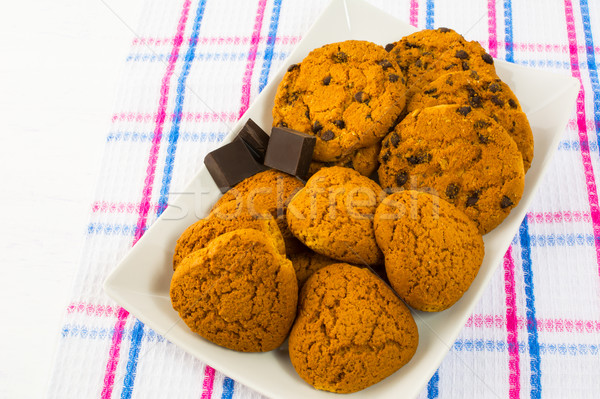 中心 オートミール クッキー チョコレート チップ ストックフォト © TasiPas