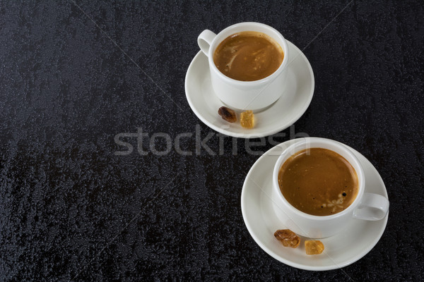 [[stock_photo]]: Blanche · fort · café · haut · vue