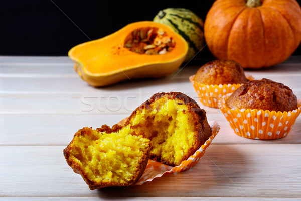 Healthy spiced butternut squash muffins Stock photo © TasiPas