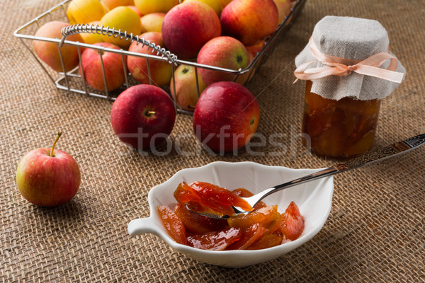Homemade apple slices marmalade Stock photo © TasiPas