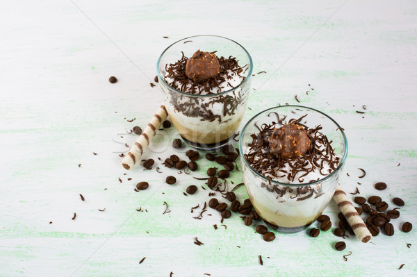 Creamy coffee Chocolate cocktail  Stock photo © TasiPas