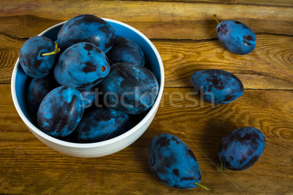 plum prunes on a wooden table  Stock photo © TasiPas