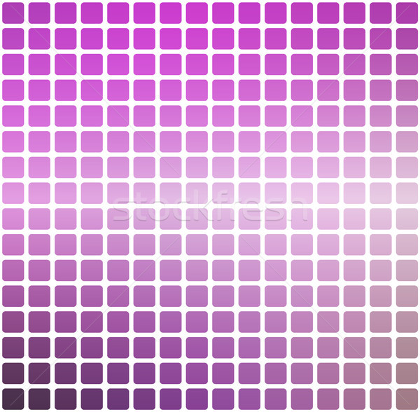 Purple green pink rounded mosaic background over white square Stock photo © TasiPas