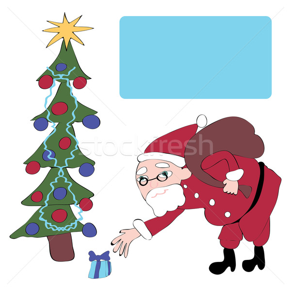 Santa Claus gives gifts Stock photo © tatiana3337