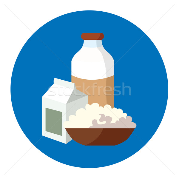 Milk, cheese and yogurt - the main milk products Stock photo © tatiana3337