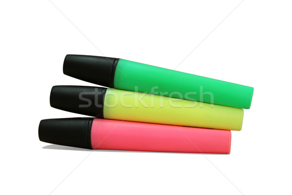 three multi-colored marker Stock photo © tatiana3337