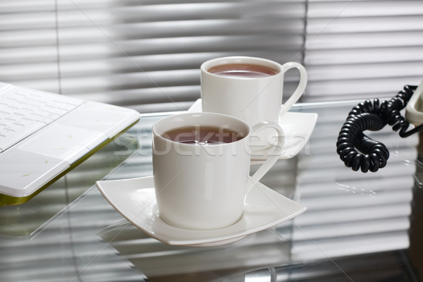 Thé bureau blanche tasse [[stock_photo]] © Tatik22