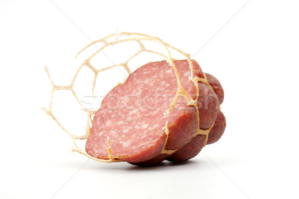 Small modest slice of sausage Stock photo © Tatik22