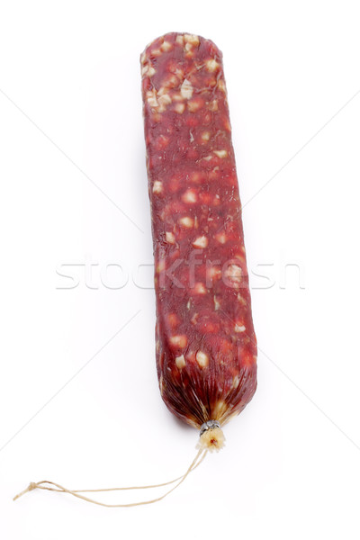 Smoked sausage on a white background Stock photo © Tatik22