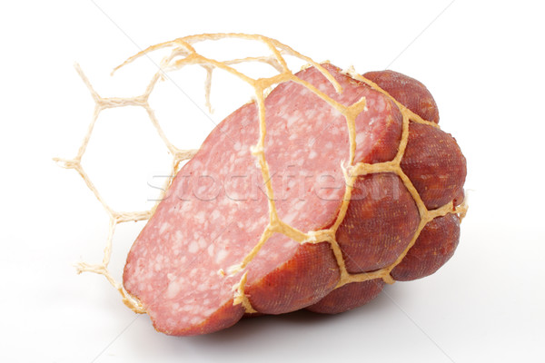 Small modest slice of sausage.  Stock photo © Tatik22