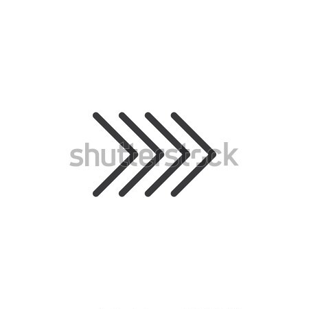 Arrow Icon. isolated perfect pixel with flat style in white background for UI, app, web site, logo.  Stock photo © taufik_al_amin