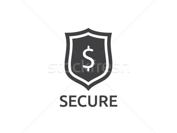 Dólar escudo icono dinero seguridad protección Foto stock © taufik_al_amin
