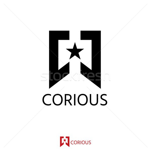 Сток-фото: одежда · дизайн · логотипа · аннотация · окна · звездой · логотип