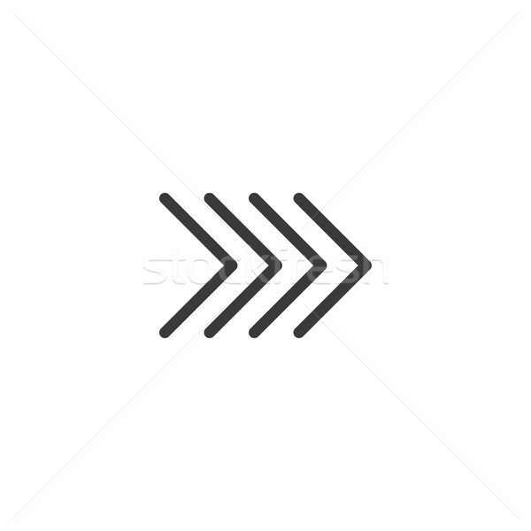 Ok ikon yalıtılmış mükemmel piksel stil Stok fotoğraf © taufik_al_amin
