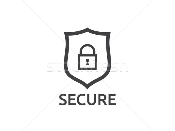 shield line icon, Internet VPN Security Concept vector illustrat Stock photo © taufik_al_amin