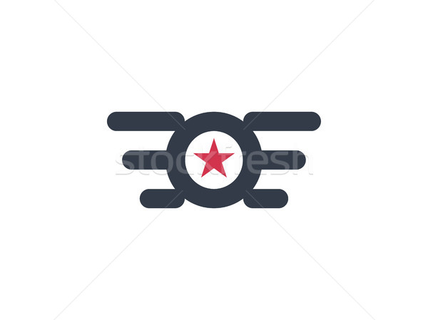 Zdjęcia stock: Kółko · star · skrzydła · logo · streszczenie · projektu