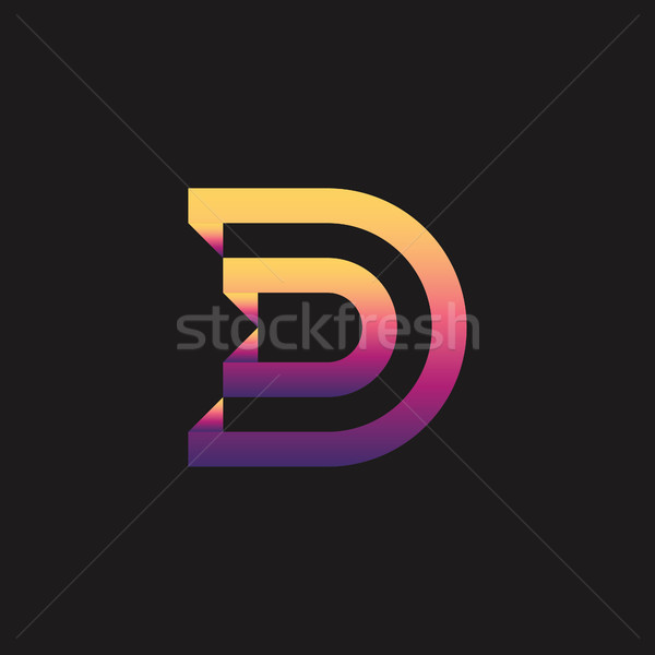 Letter D Logo Template Vector illustration Stock photo © taufik_al_amin