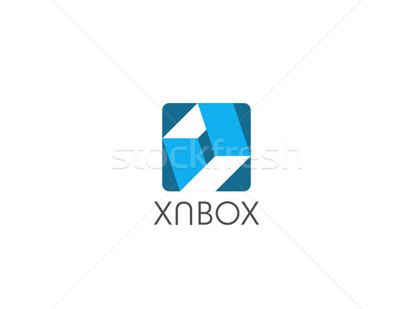 abstract cube box letter o concept for corporate business or gaming logo icon. symbol template Vecto Stock photo © taufik_al_amin