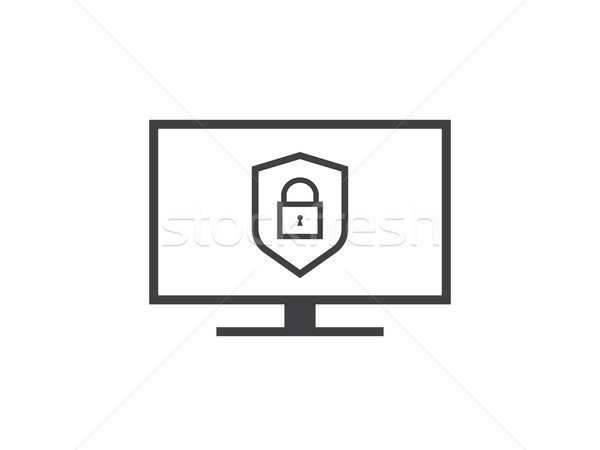 Privacy Data protection and Internet VPN shield Security Concept Stock photo © taufik_al_amin