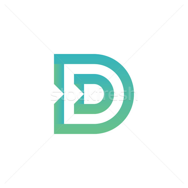 Letter D Logo Template Vector illustration Stock photo © taufik_al_amin