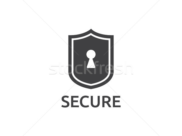 shield line icon, Internet VPN Security Concept vector illustrat Stock photo © taufik_al_amin